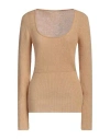 Jacquemus Woman Sweater Beige Size 8 Mohair Wool, Alpaca Wool, Polyamide