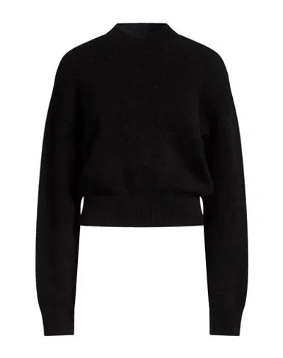 Jacquemus Woman Sweater Black Size Xl Alpaca Wool, Polyamide, Merino Wool
