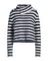 Jacquemus Marina Striped Wool-blend Sweater In Blue