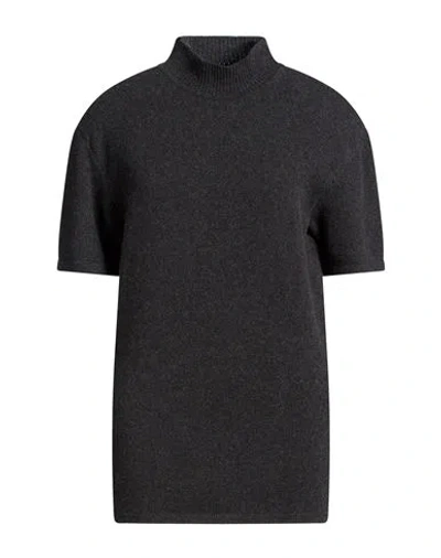 Jacquemus Woman Sweater Charcoal Size Xs Merino Wool, Cashmere In Black