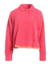 Jacquemus Woman Sweater Coral Size 4 Polyamide, Elastane In Red