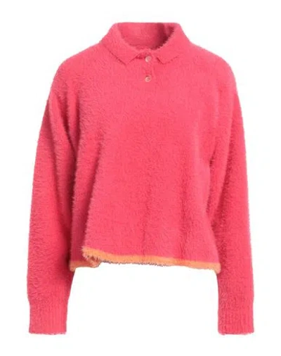 Jacquemus Woman Sweater Coral Size 4 Polyamide, Elastane In Red