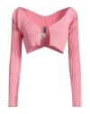 Jacquemus Woman Sweater Light Pink Size 8 Viscose, Polyamide, Elastane, Polyester