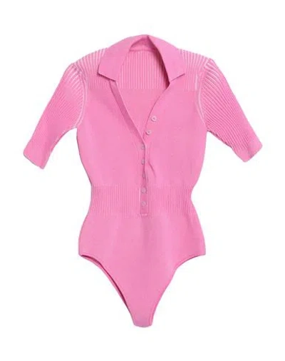 Jacquemus Woman Sweater Pink Size 6 Viscose, Polyester
