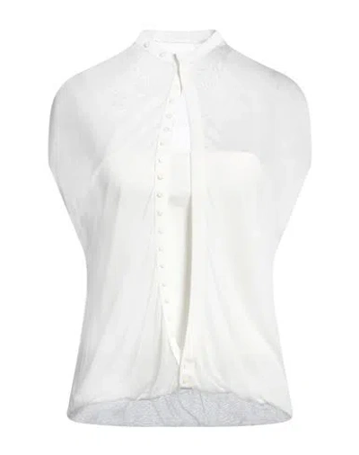 Jacquemus Woman Sweater White Size 8 Viscose, Polyamide, Elastane