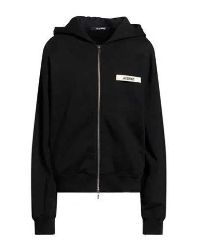 Jacquemus Woman Sweatshirt Black Size Xxl Cotton