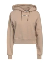 Jacquemus Cotton Hoodie With Drawstring Hood And Ribbed Details In Beige