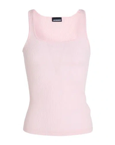 Jacquemus Woman Tank Top Pink Size L Cotton