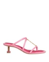 Jacquemus 45mm Les Sandales Basses Pralu Sandals In Pink