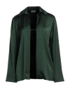 Jacquemus Notte Logo-lettering Satin Shirt In Green