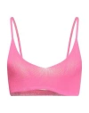 Jacquemus Woman Top Fuchsia Size L Viscose, Polyester, Polyamide In Pink