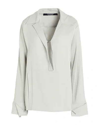 Jacquemus Woman Top Light Grey Size 10 Viscose In Gray