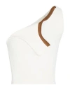 Jacquemus One-shoulder Ribbed-knit Top In White
