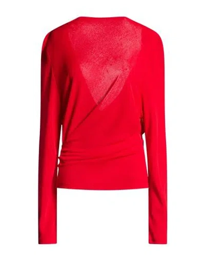 Jacquemus Woman Top Red Size L Viscose, Polyamide
