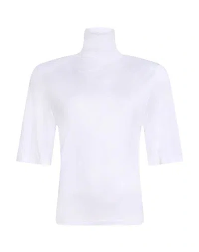 Jacquemus Woman T-shirt White Size M Viscose, Silk