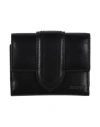 Jacquemus Women Le Bambino Leather Card Case In Black