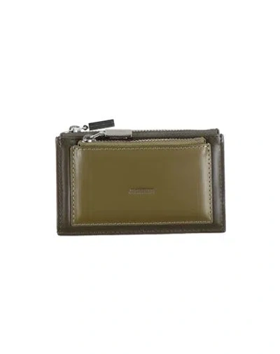 Jacquemus Woman Wallet Military Green Size - Bovine Leather