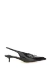 Jacquemus Les Low Cubisto 35 Leather Slingback Pumps In Black