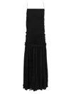 Jacquemus Women Abiha Gathered Jersey Midi Dress In Black