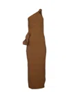 Jacquemus Asymmetric Knit Midi Dress