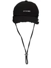 Jacquemus Le Casquerre Archaut Baseball Cap In Black