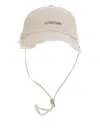 Jacquemus Women Artichaut Baseball Cap With Distressed Brim In Neutral