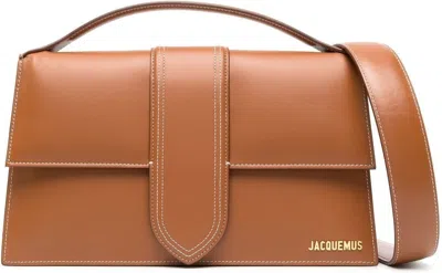 Jacquemus Women's Bambinou Leather Shoulder Bag In Brown