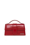 Jacquemus 'le Grand Bambino' Red Handbag With Logo Lettering On The Front In Red
