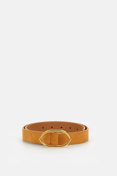 Jacquemus Classic Brown Belt With Smooth Finish And Sleek Buckle