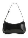 Jacquemus Versatile Shoulder Bag Adjustable Strap Smooth Finish In Black