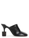 Jacquemus Mule With Geometric Heel In Black