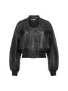 Jacquemus Women Black Grained Lambskin Leather The Tore Jacket In Multi