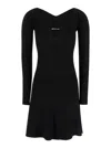 Jacquemus Women Black 'la Mini Robe Pralu' Mini Dress In Viscose Woman In Black