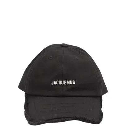 Jacquemus Women Black Logo Baseball Cap
