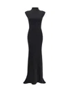 Jacquemus Women Black Long Alba Dress In Black