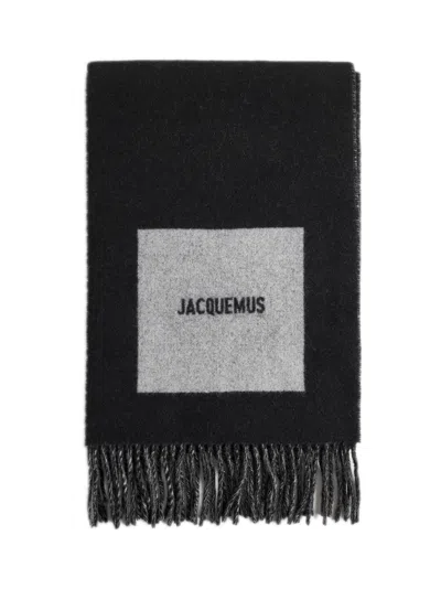 JACQUEMUS JACQUEMUS WOMEN BLACK THE ROND CARRÉ SCARF
