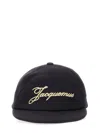 Jacquemus The Lana Baseball Cap In Black