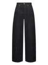 Jacquemus Blue The Ovalo De-nîmes Denim Jeans In Black