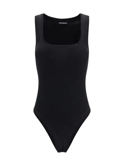 Jacquemus Womens Black Le Body Scoop-neck Cotton-jersey Bodysuit