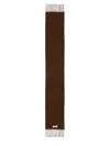 Jacquemus Brown Alpaca L Echarpe Carro Scarf In Brown