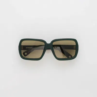 Jacquemus Women's Cabana Sunglasses In Green In Black