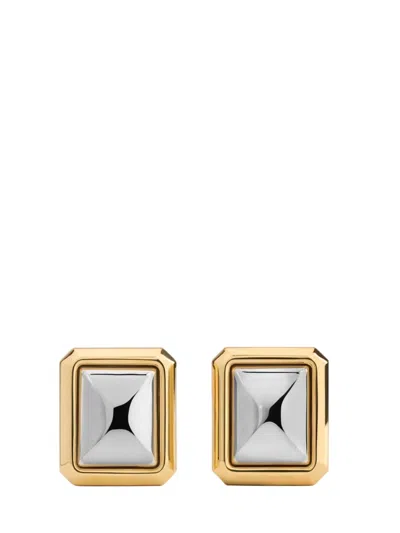 Jacquemus Women Carrè Drop Earrings In Gold