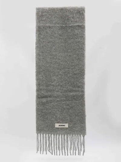 Jacquemus Women Carro Scarf In Gray