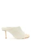 Jacquemus Fabric Mules In White