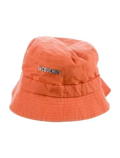 Pre-owned Jacquemus Women's Cotton Bucket Hat In Orange
