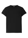 Jacquemus Le Tshirt Gros Grain Short Sleeve In Black