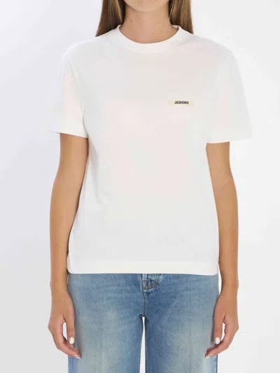 Jacquemus Women Cotton T-shirt In White