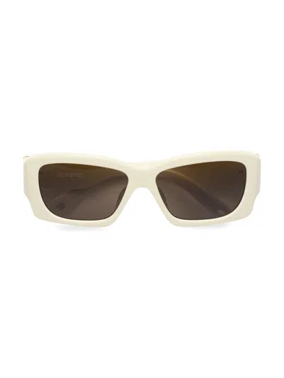 Jacquemus Women's Croisière 56mm Rectangular Sunglasses In Multi