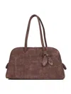 Jacquemus Womens Dark Brown Le Turismo Embossed Leather-suede Shoulder Bag In Multi