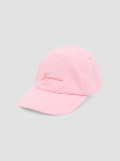Jacquemus Women's Drawstring Baseball Cap In Pink